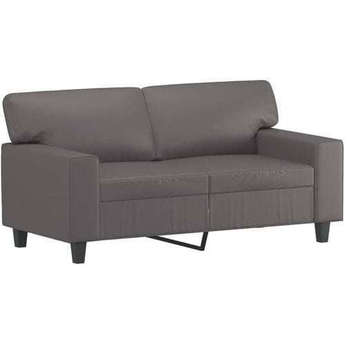 vidaXL - 3-delige - Loungeset - kunstleer - grijs