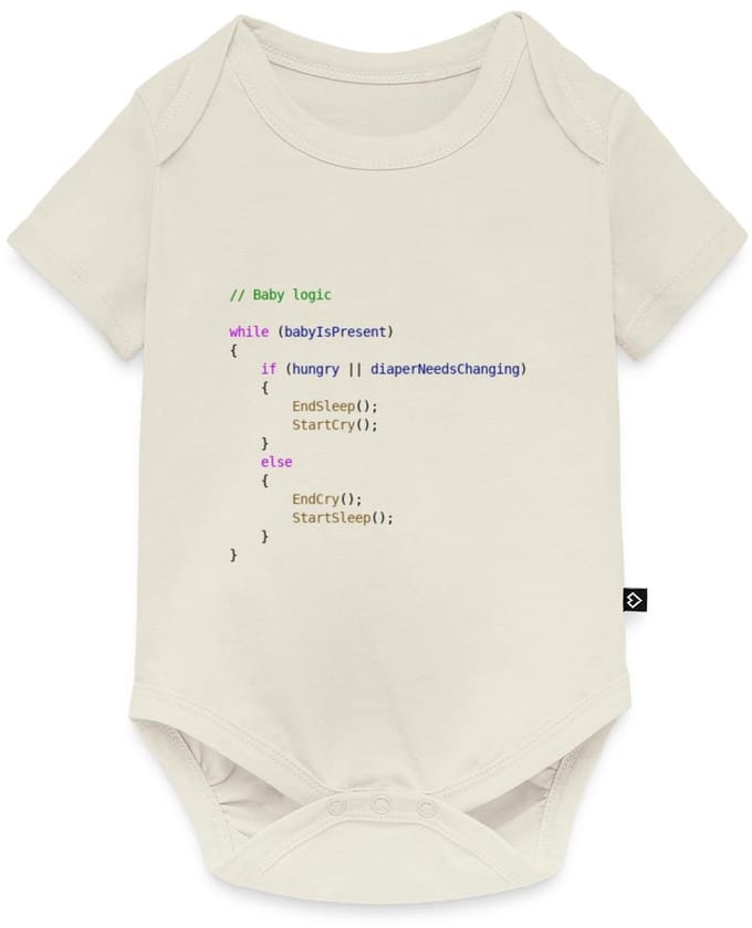 Baby Logica Programmeur Cadeau Baby Rompertje Met Korte Mouwen