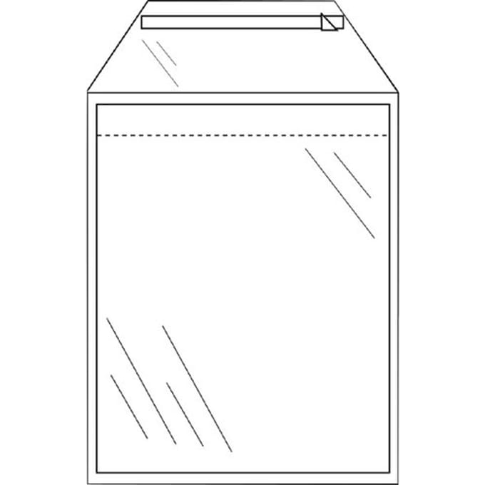 Envelop CleverPack akte A4 220x300mm zelfklevend transparant pak à 50 stuks
