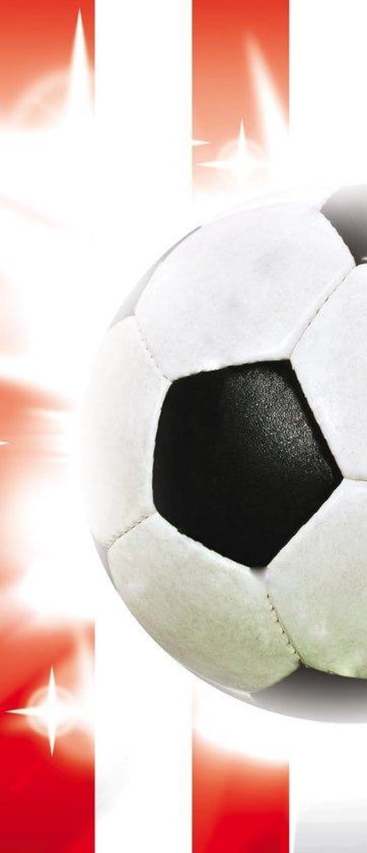 Football Red White Stripes Photo Wallcovering