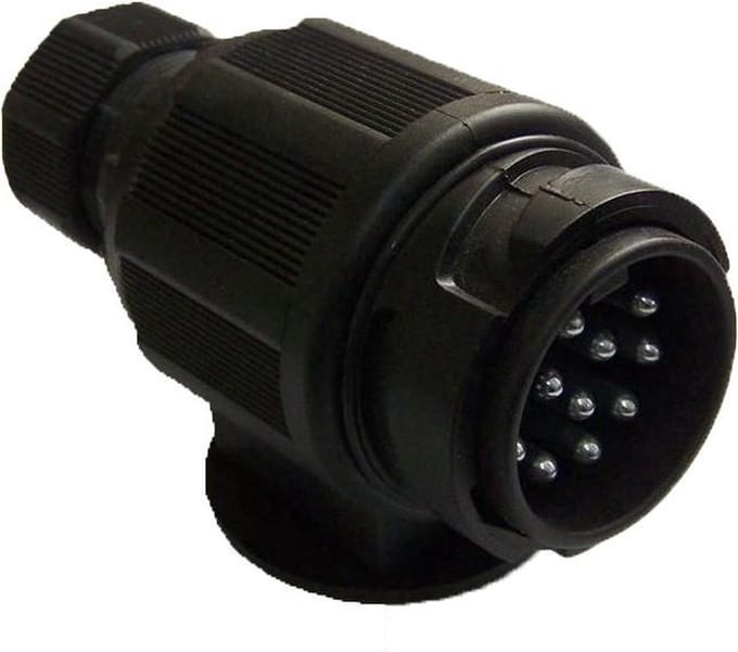 Aanhanger Stekker 13-polig 12 Volt - Zwart