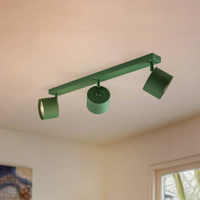 Argon Plafondspot Chloe verstelbaar 3-lamps, groen