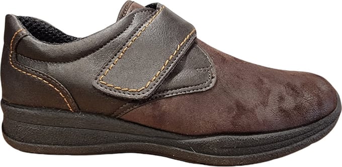 Fischer klit stretchschoen art.N18202 777.bruin maat 45