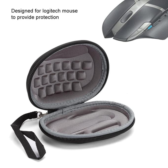 Draadloze Muis Hoes Zwart Opbergtas met Handriem Geschikt voor Logitech MX Master 3602g700s black