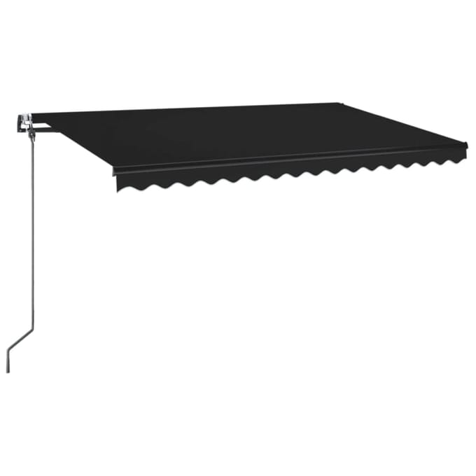 vidaXL - Uitschuifbare - luifel - Antraciet - 450 - × - 350 - cm - Polyester
