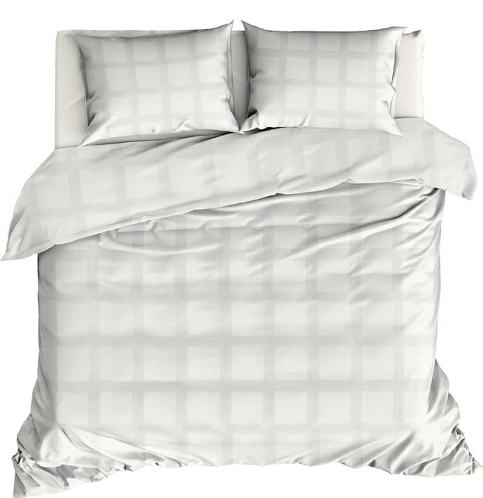 Linolux Dekbedovertrek Quadrant Offwhite 2 persoons