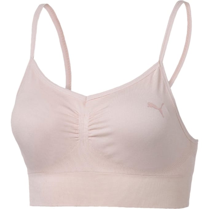PUMA - Maat M - Seamless Bra L Dames Sportbeha - Rosewater Heather