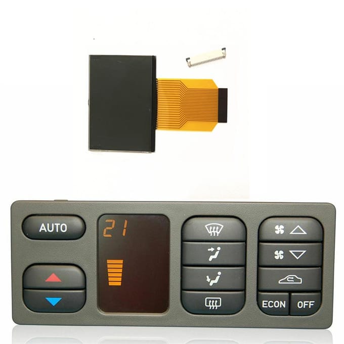 ACC Auto Climate Control Airconditioning LCD-scherm voor SAAB 9-3 99-03 black
