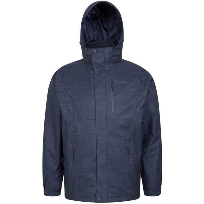 Mountain Warehouse Heren Jas Bracken Melange 3 in 1 (Blauw)