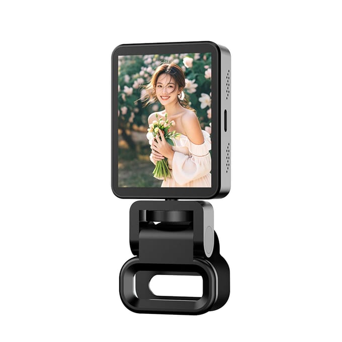 Magnetisch Selfie Monitor Scherm Draadloze Achteruitrijcamera Spiegel voor Smartphone Live Streaming