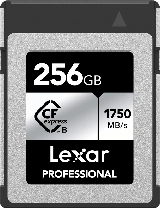 Lexar CFexpress PRO Type B Silver Series 256GB - Lezen 1750MB/s, Schrijven 1300MB/s