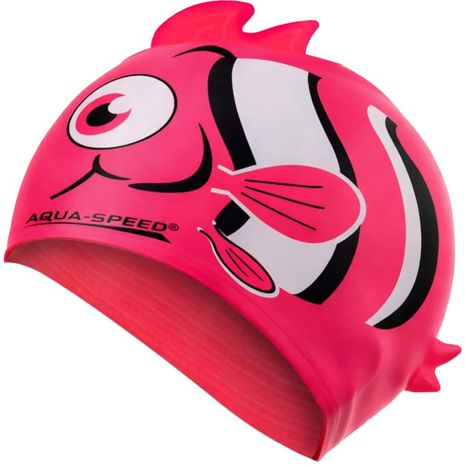 Jongens Nemo Patroon Zwemmuts | Siliconen 3D Print Gemakkelijke Pasvorm Zwemmuts voor Kinderen