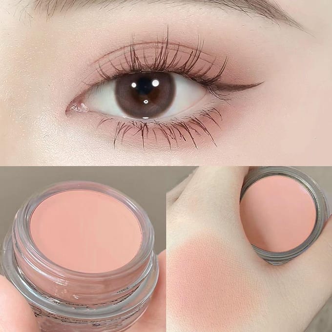 Monochrome oogschaduwcrème Oogconcealer Basisoogmake-up Matte oogschaduw Primer Langdurige waterdichte cosmetica gray