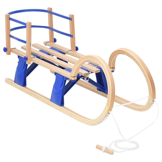 vidaXL - Slee - met - rugleuning - inklapbaar - 110 - cm - multiplex