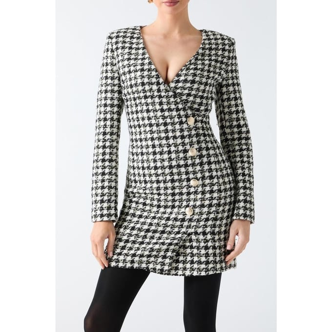 GUESS Sevilla Dress Jet Black Multi Größe: 36 | Minikleider Outlet | Damen | Schwarz