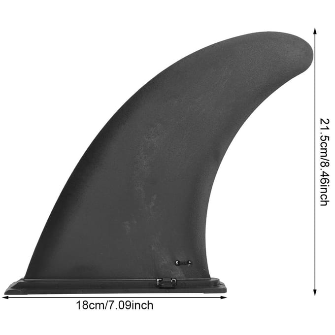 Plastic Afneembare Opblaasbare Surfvin Surfen Accessoire voor Kajaks Kano's Roeiboten black