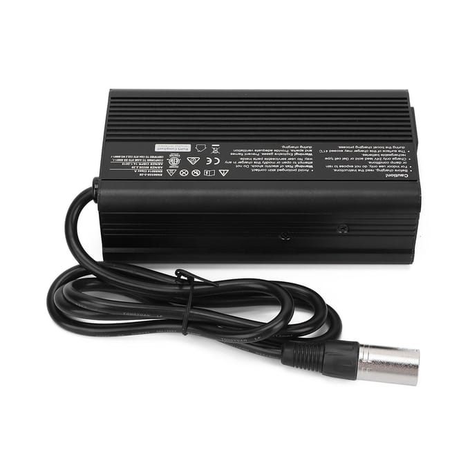 24V 8A Batterijlader Vervangend Accessoire voor Elektrische Scooters Rolstoelen EU PLUG black
