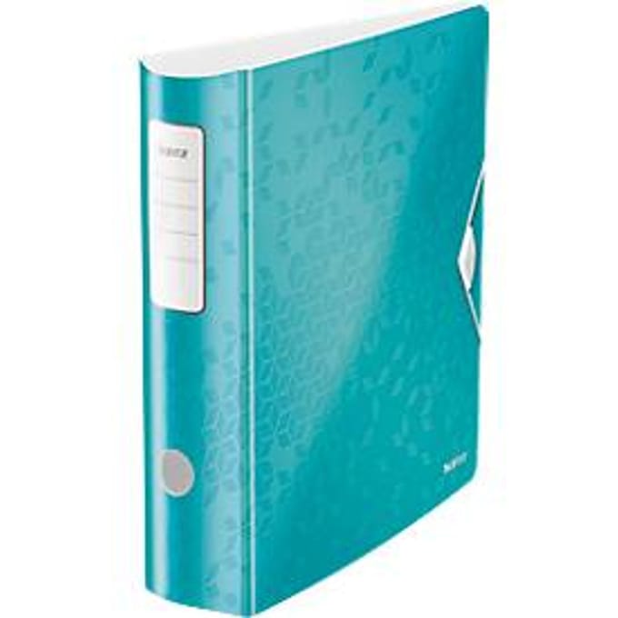 LEITZ® ordner Active WOW, A4, rugbreedte 82 mm, 5 stuks, ijsblauw