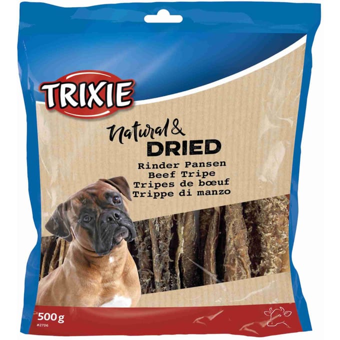 500g Trixie Natural & Gedroogde runderpens hondensnacks