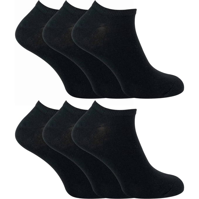SOCK SNOB - 6 Pack Kinder Katoenen Lage Sport-/Trainingssokken