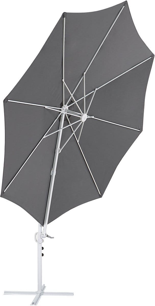 SAVONA II - Zweefparasol - Donkergrijs - Polyester