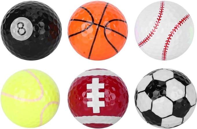 6 Stuks Golfballen voor Training en Wedstrijden - Perfecte Golfaccessoires