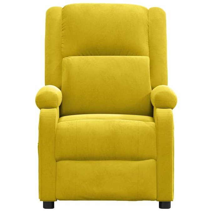 vidaXL - Fauteuil - verstelbaar - fluweel - geel