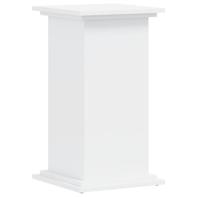vidaXL - Plantenstandaard - 33x33x60 - cm - bewerkt - hout - wit