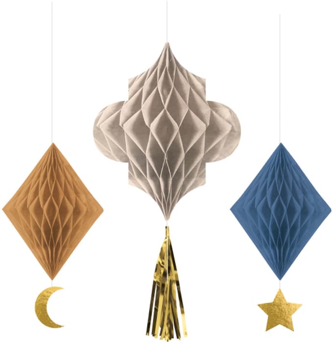 Amscan - Eid Mubarak - hangdecoratie (3 stuks)