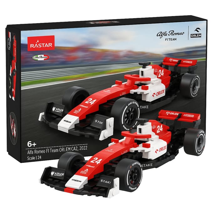 Jamara Constructiespeelgoed - 402807 Alfa Romeo C42 F1 - Rood Bouwstenen set - 1:24