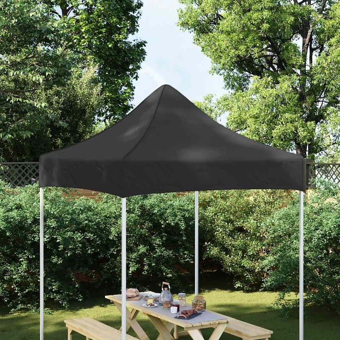 vidaXL - Partytentdak - 270 - g/m² - 2x2 - m - zwart