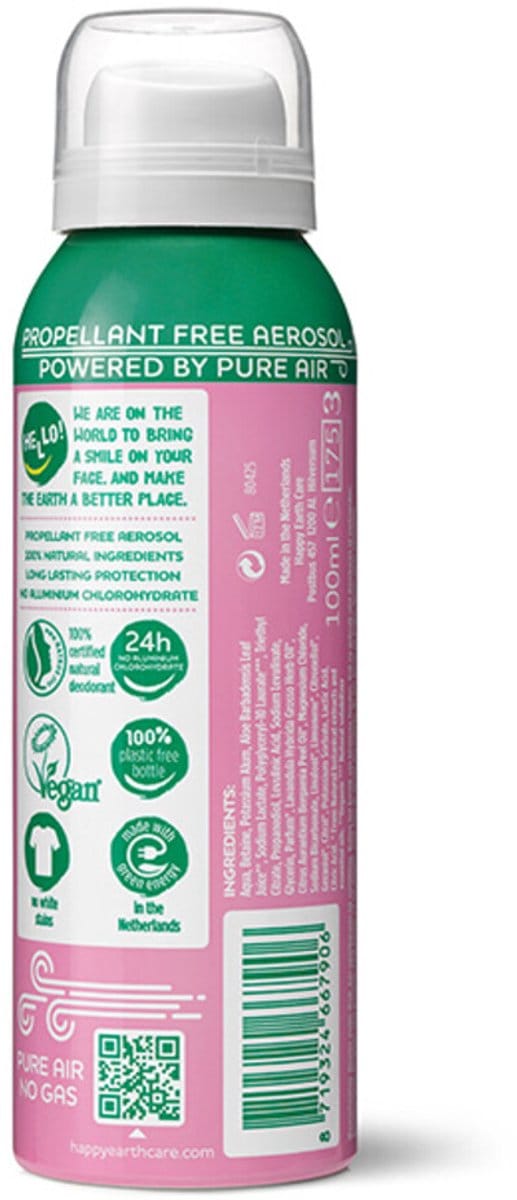 Happy Earth 100% Natuurlijke Deodorant Air Spray Lavender Ylang - 100 ml