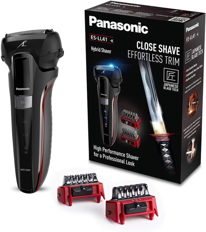 Hybride Scheerapparaat - 3-in-1 Trimmer - Baard Styler - 7-Staps Lengte - 4.9 x 6.4 x 15.5 cm - Zwart