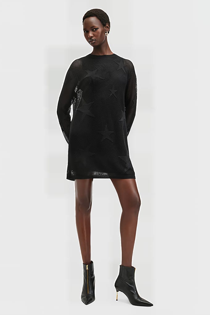 AllSaints Seraph Dress Black Größe: S | Minikleider Outlet | Damen | Schwarz