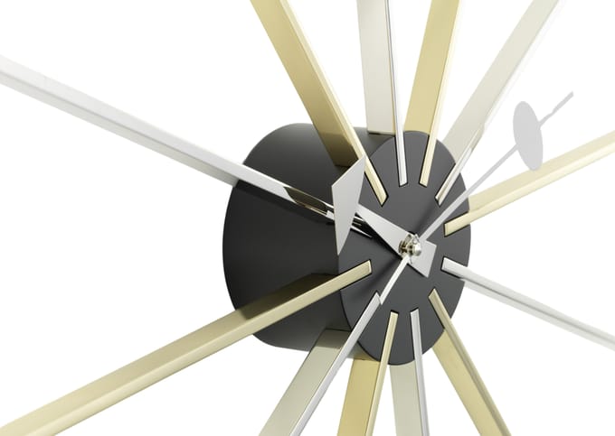 Vitra - Star wandklok - zilver