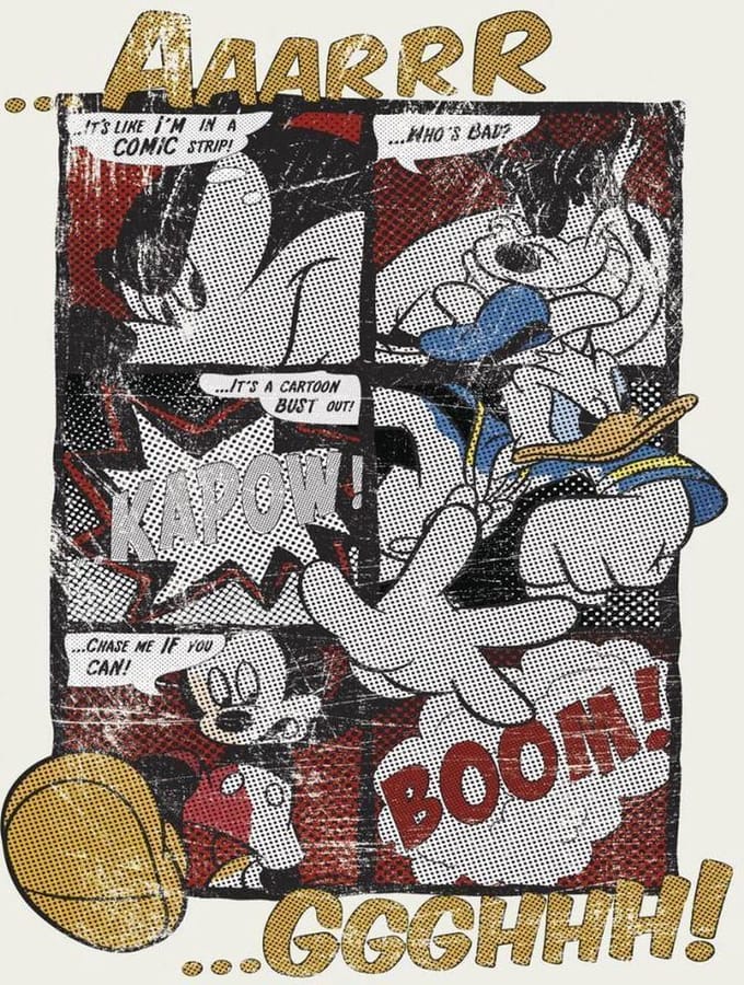 Komar Papierfotobehang Mickey's Grote Ontsnapping - Meerkleurig - 2,54m X 184cm