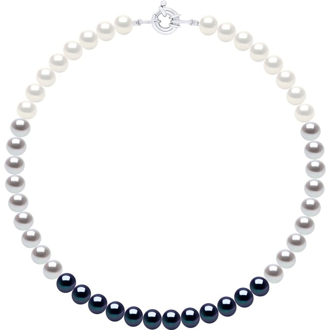 Ketting van Echte Gekweekte Zoetwaterparels en Ronde 8-9 mm