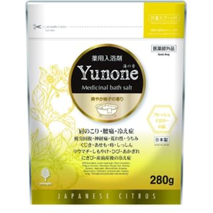 novopin - Yunone Medicinal Bath Salt Japanese Citrus - 280g