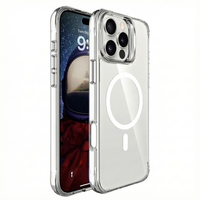 imoshion Hoesje - Geschikt voor iPhone 16 Pro - geschikt voor MagSafe case - Transparant