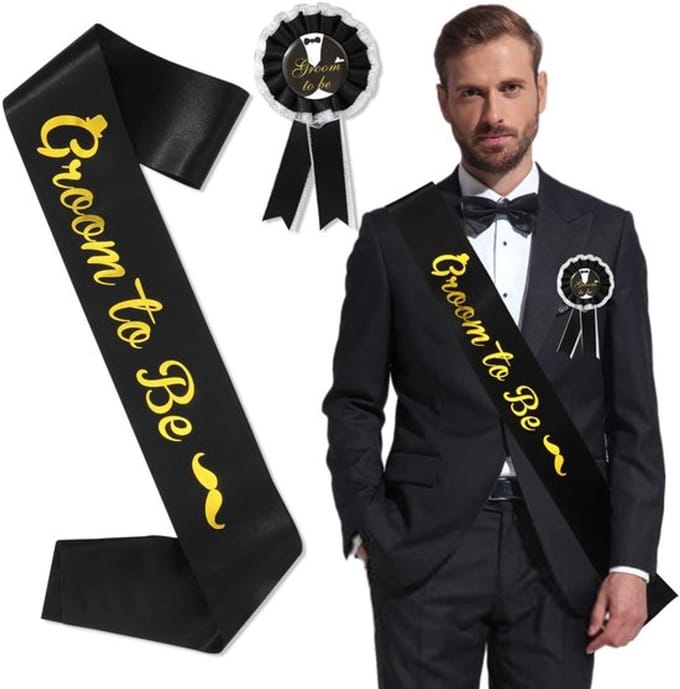 Dailygoods - Bruidegom sjerp set - Vrijgezellenfeest accessoires