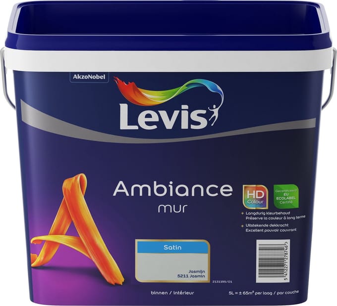Levis - Ambiance Mur Satin - Jasmijn - 5 L