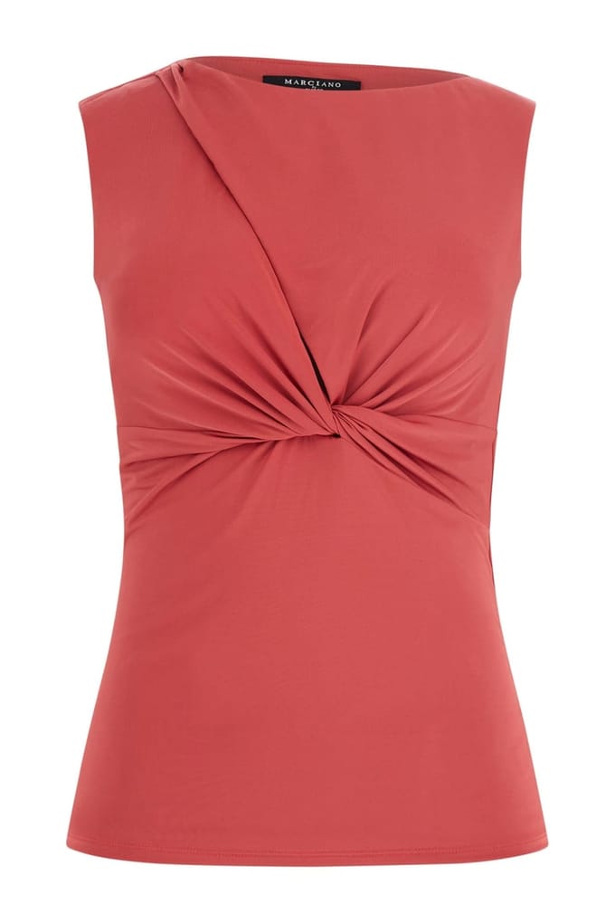 GUESS Alva Knot Top Flowering Peony Größe: L | Blusen Outlet | Damen
