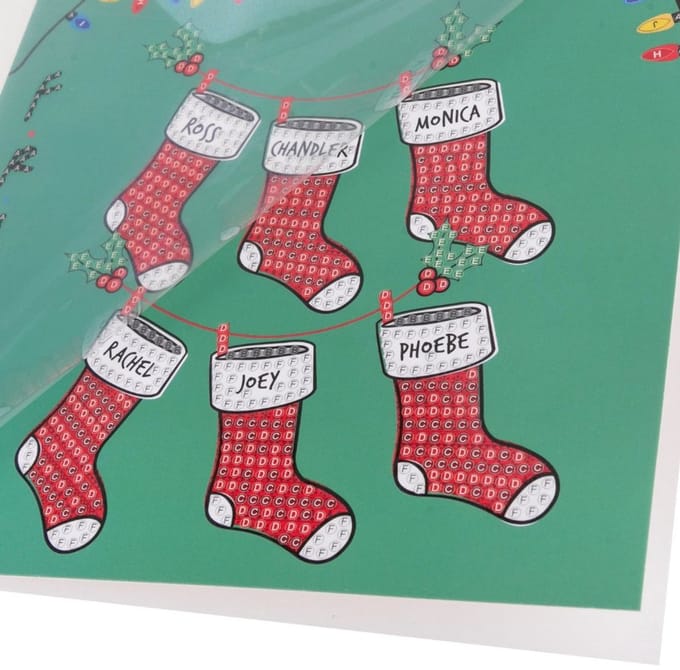 "Holiday Cheer" Friends Crystal Art Card Kit