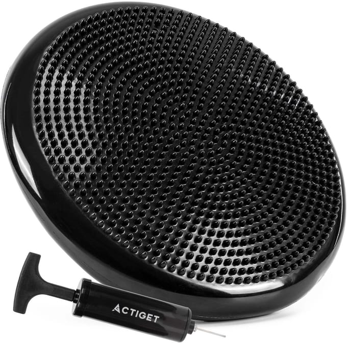 Actiget® Balanskussen | Inclusief Pomp | Zwart | 34 cm | PVC
