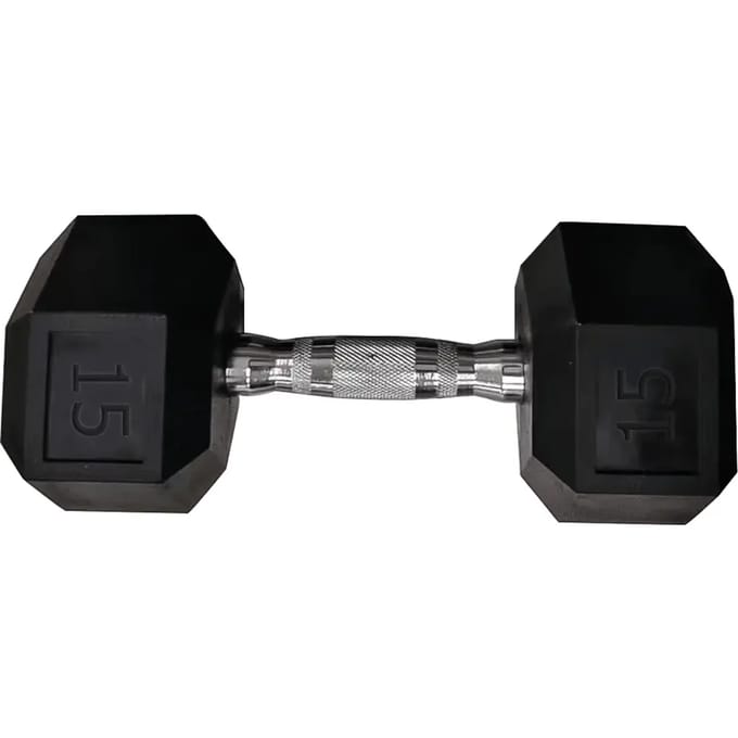 Zeshoekige halter Sporti 15 kg