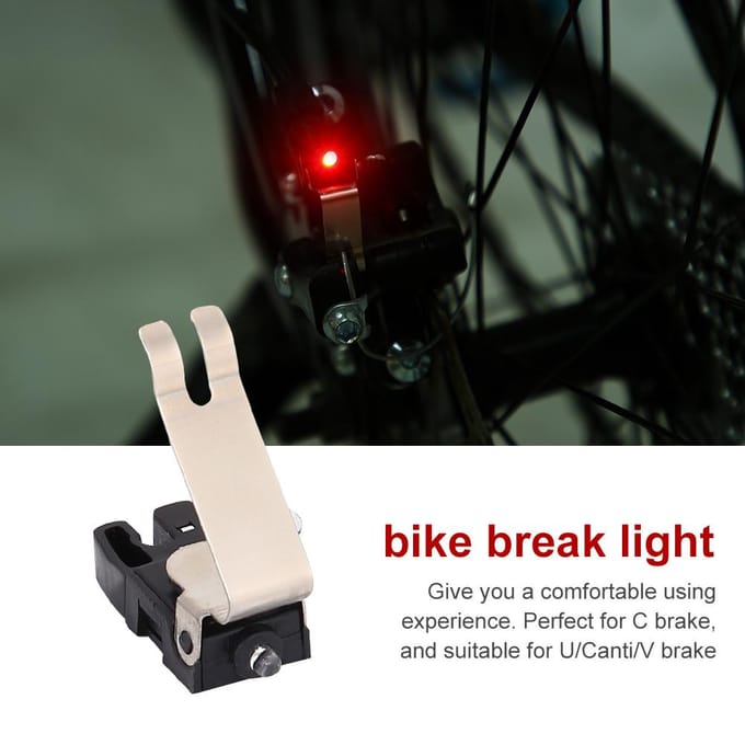 3 stuks Mini Fiets Rem Achter Waarschuwing Veiligheidslicht Fietsaccessoires black