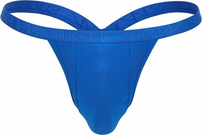 SUKREW Bubble Thong Blue Hawaii - MAAT M - Heren Ondergoed - String voor Man - Mannen Thong