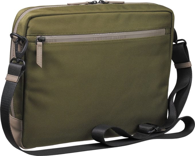 LEONHARD HEYDEN laptoptas schoudertas met laptopvak Helsinki Laptoptasche 7136 Olive olijfgroen