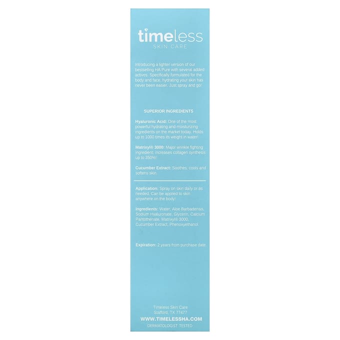 Timeless Skin Care, HA Matrixyl® 3000+ Komkommer Spray, 60ml (2 fl oz) white