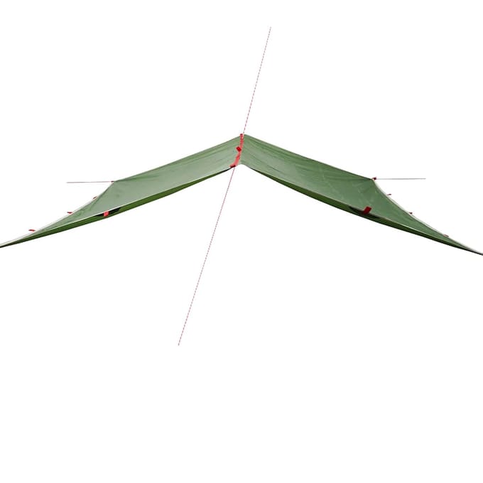 vidaXL - Kampeerluifel - waterdicht - 300x294 - cm - groen